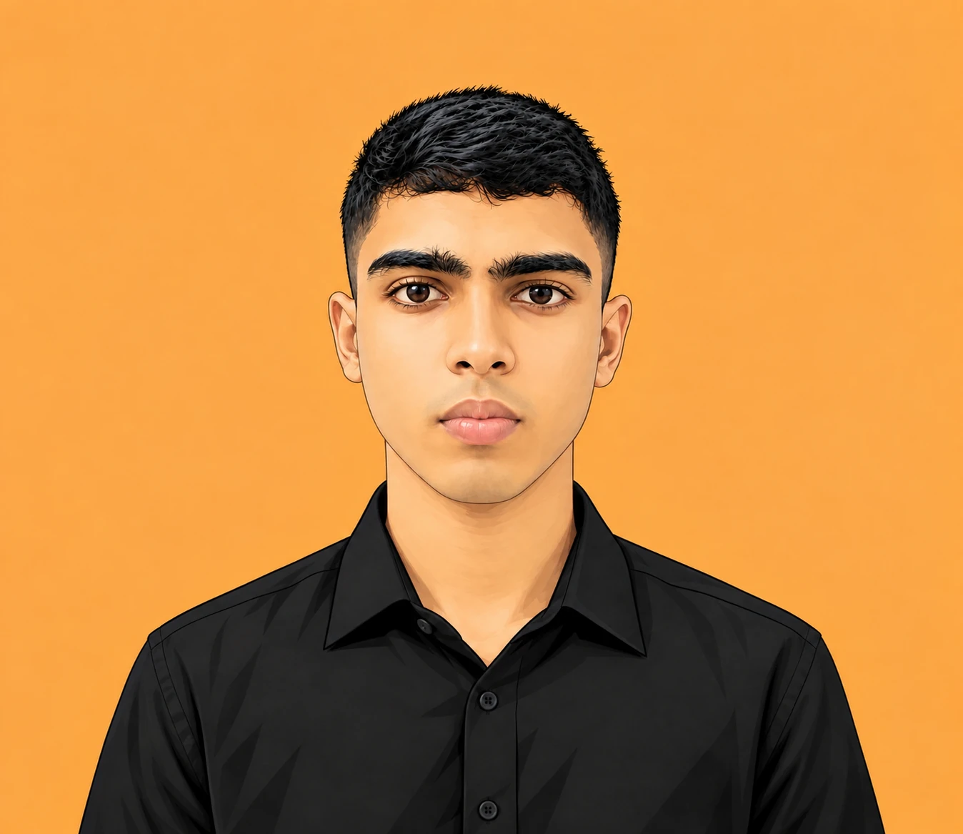 Illustrated portrait of Shuaib Islam